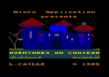 Aventures Au Chateau (F) (1985) screen shot title